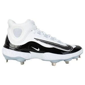 Size 13 - Nike Alpha Huarache Elite 4 White Metal Baseball Cleats FD2744-101
